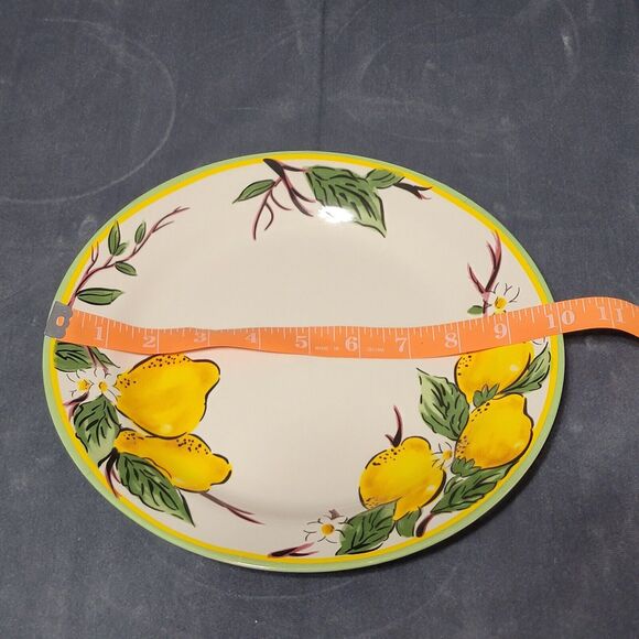 3 Brylane Home Lemon Dinner Plates - Picture 6 of 6